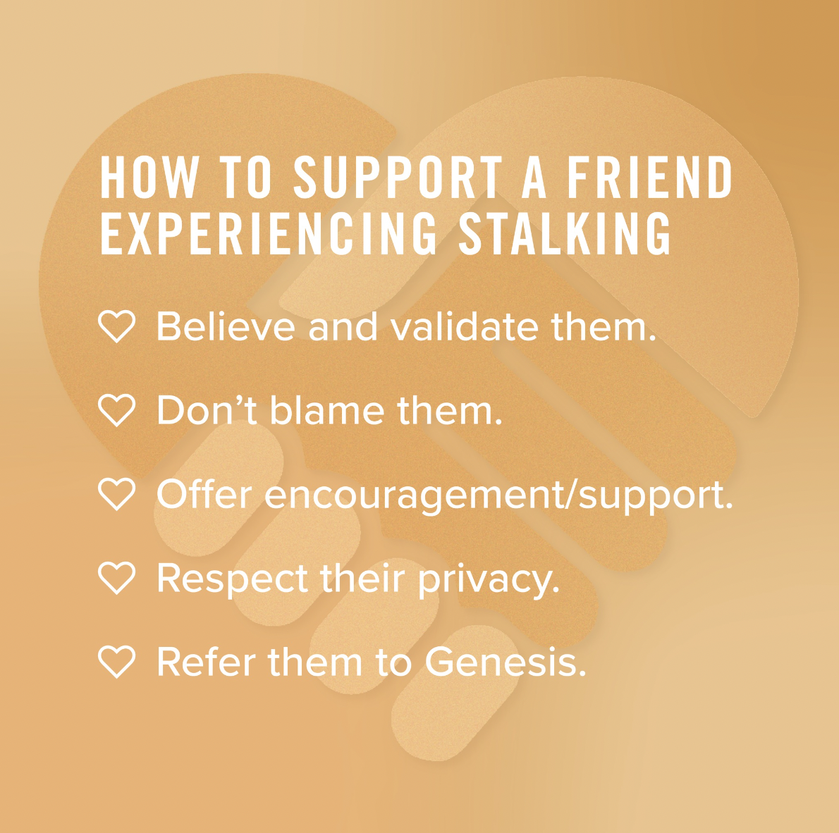 How to support a friend